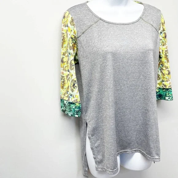 Maaji Activewear Top Long Sleeve Gray Size Large - Picture 3 of 13